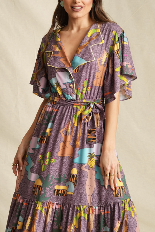 Purple Edem Maxi Dress